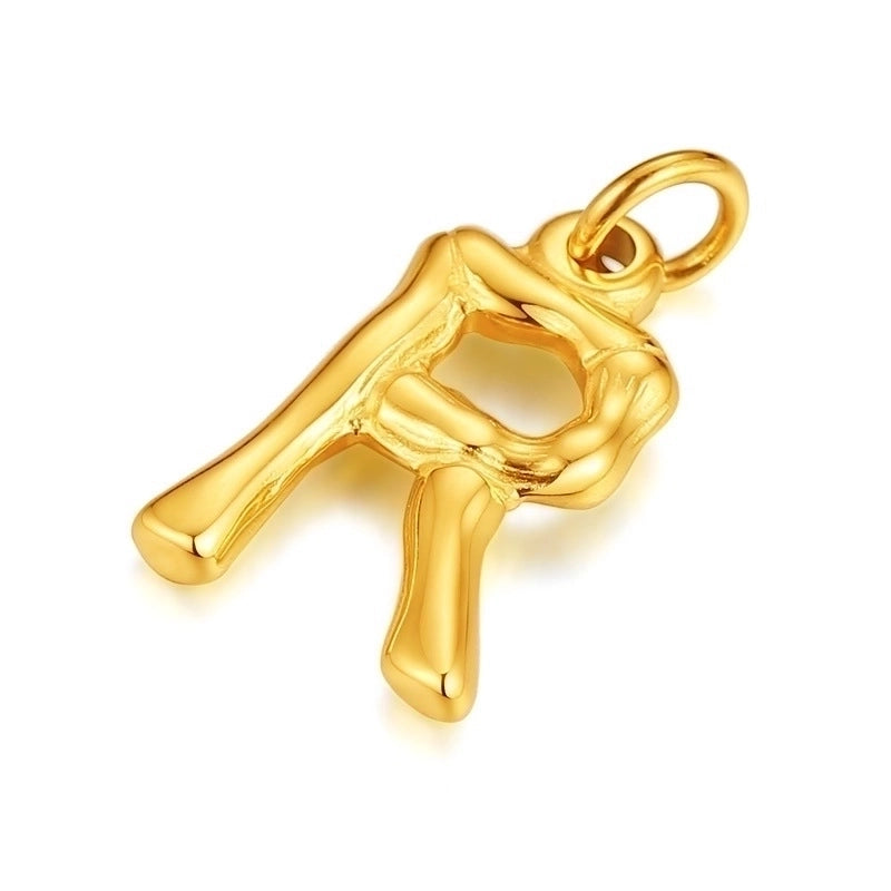 Fashion Letter 201 Stainless Steel 18K Gold Plated Polishing Plating Stainless Steel Necklaces