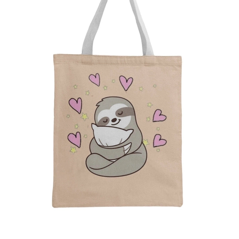 Women's Medium Canvas Animal Basic Classic Style Square Open Canvas Bag