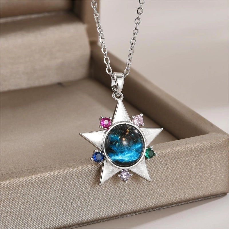 Elegant Minimalist Leaf Flower Bow Knot Titanium Steel Zircon Plating Pendant Necklace
