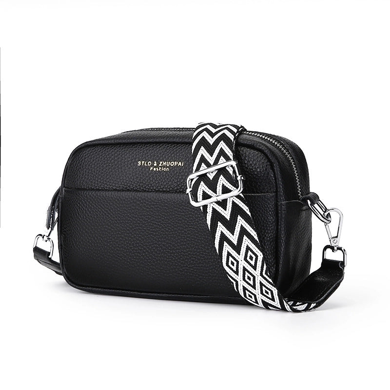 Women's Small All Seasons Leather Elegant Streetwear Square Bag