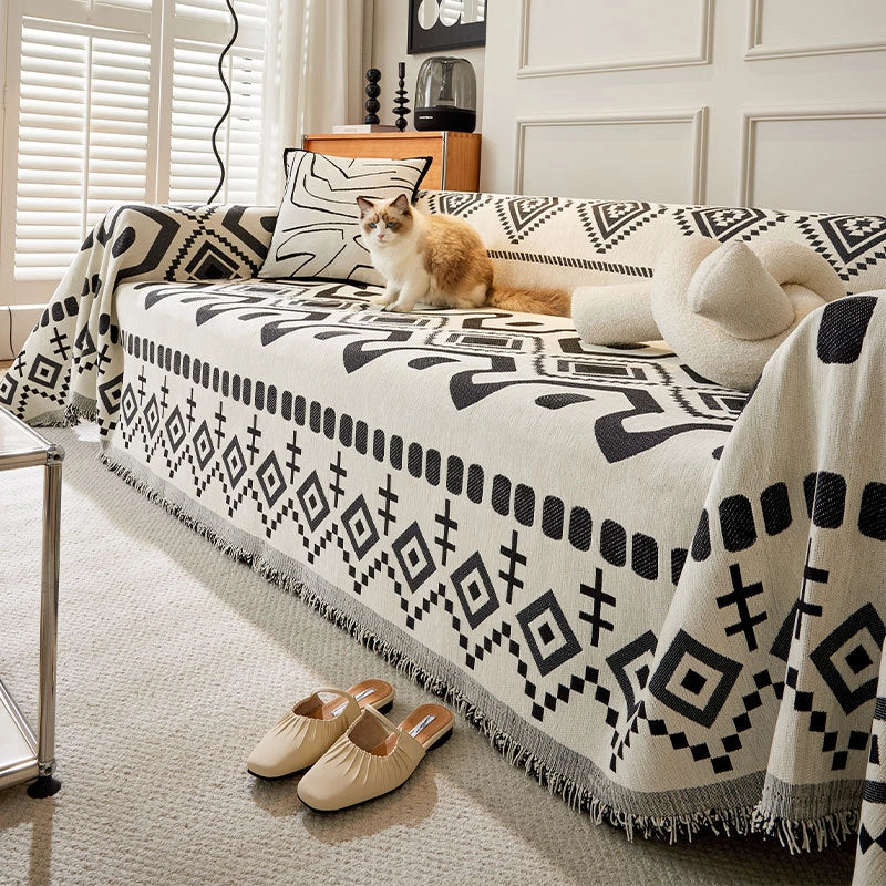 Bohemian Full Cover Sofa Cover Cloth Four Seasons Universal Chenille Sofa Towel Sofa Cover Sofa Blanket Dustproof