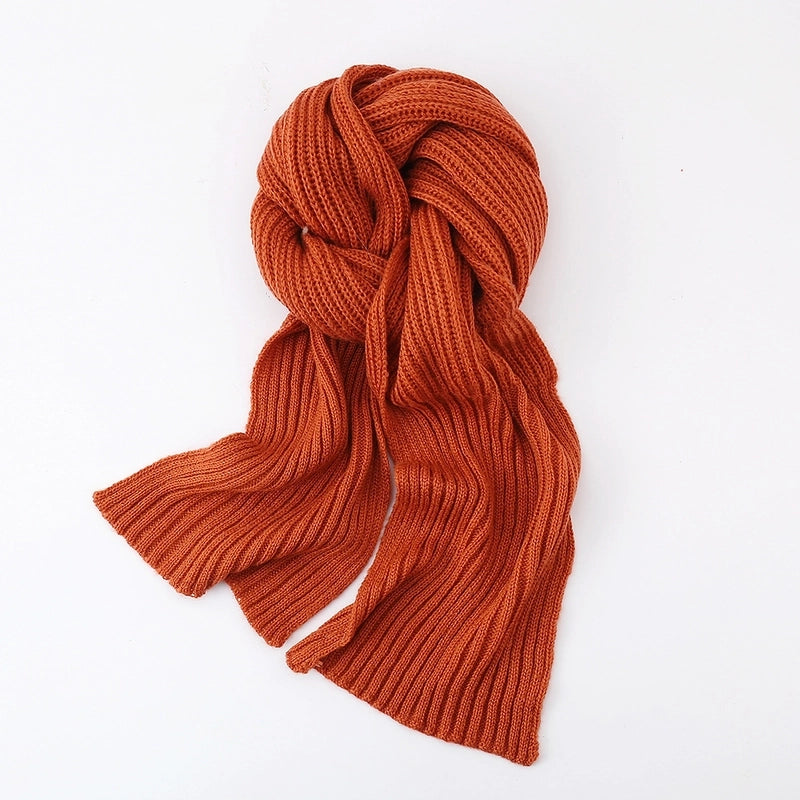 Women's Minimalist Classic Style Color Block Acrylic Scarf