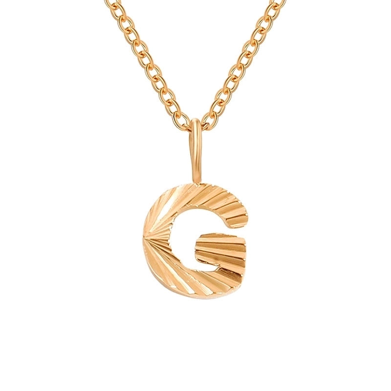 Minimalist Letter Stainless Steel Pendant Necklace In Bulk