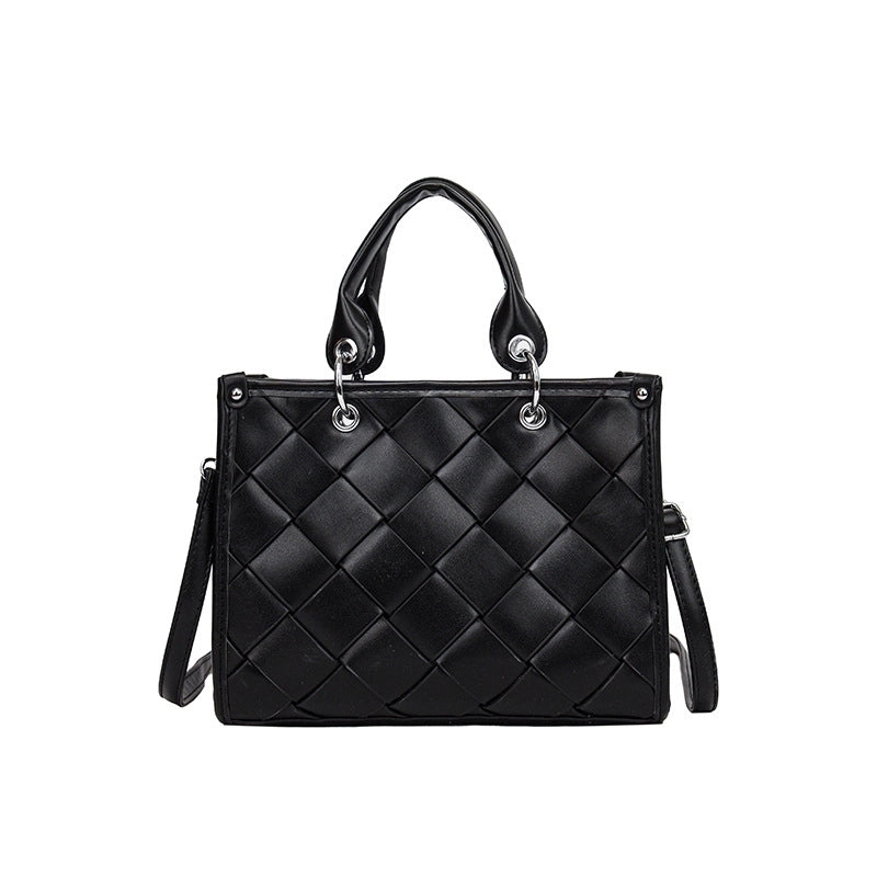 Women's Medium Pu Leather Solid Color Streetwear Zipper Handbag