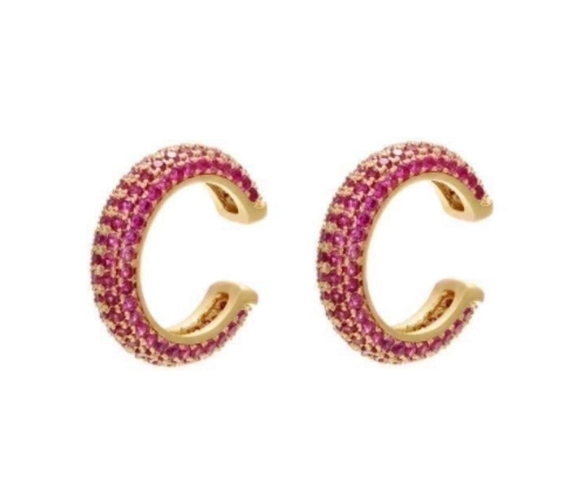 Fashion Geometric Plating Copper Zircon Copper Earrings