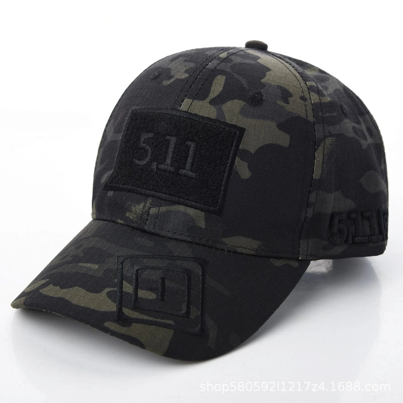 Camouflage Baseball Cap Men's 511 Embroidered Outdoor Sports Summer Sunscreen Hat Women's Military Training Hat