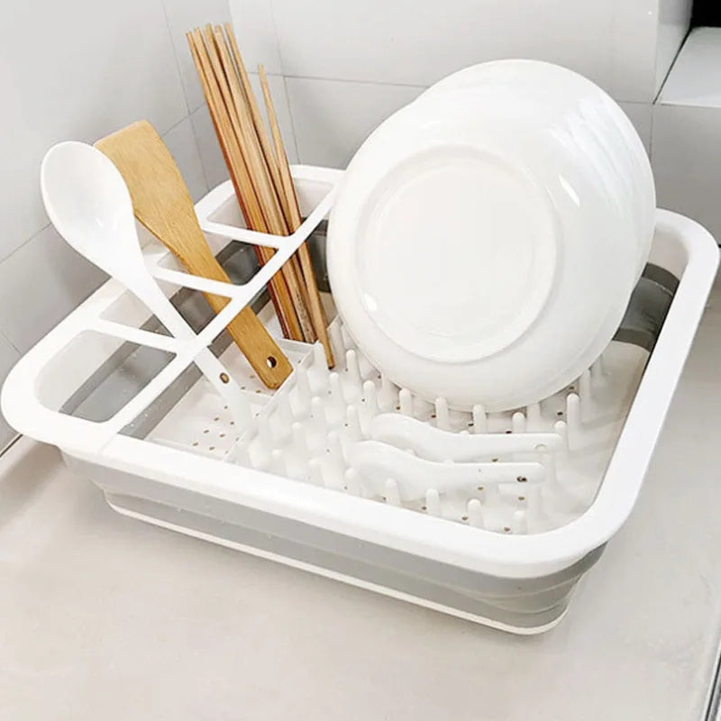FOLDABLE DISHES DRAIN RACK