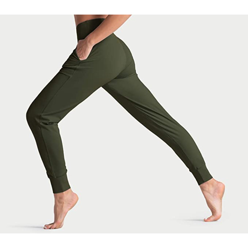 Joggers For Women High Waist Active Sweatpants Lightweight Tapered Lounge Yoga Athletic Pants With Pockets