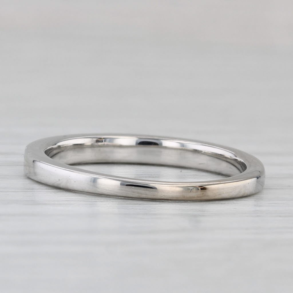 0.23ctw Diamond Wedding Band 14k White Gold Size 6.75 Stackable Ring
