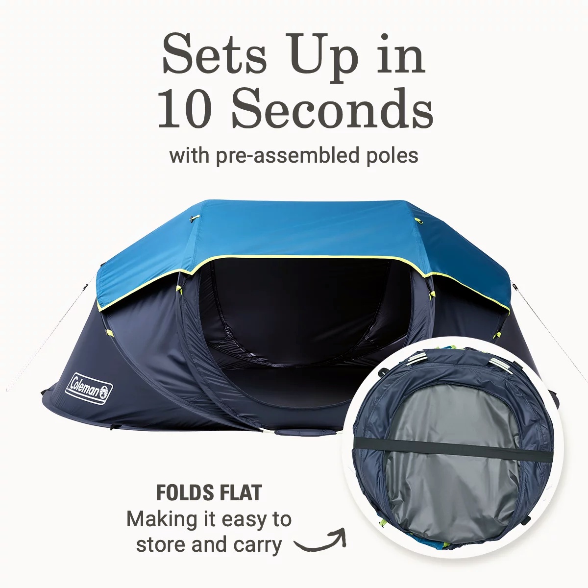 2-Person Camp Burst™ Pop-Up Tent with Dark Room™ Technology