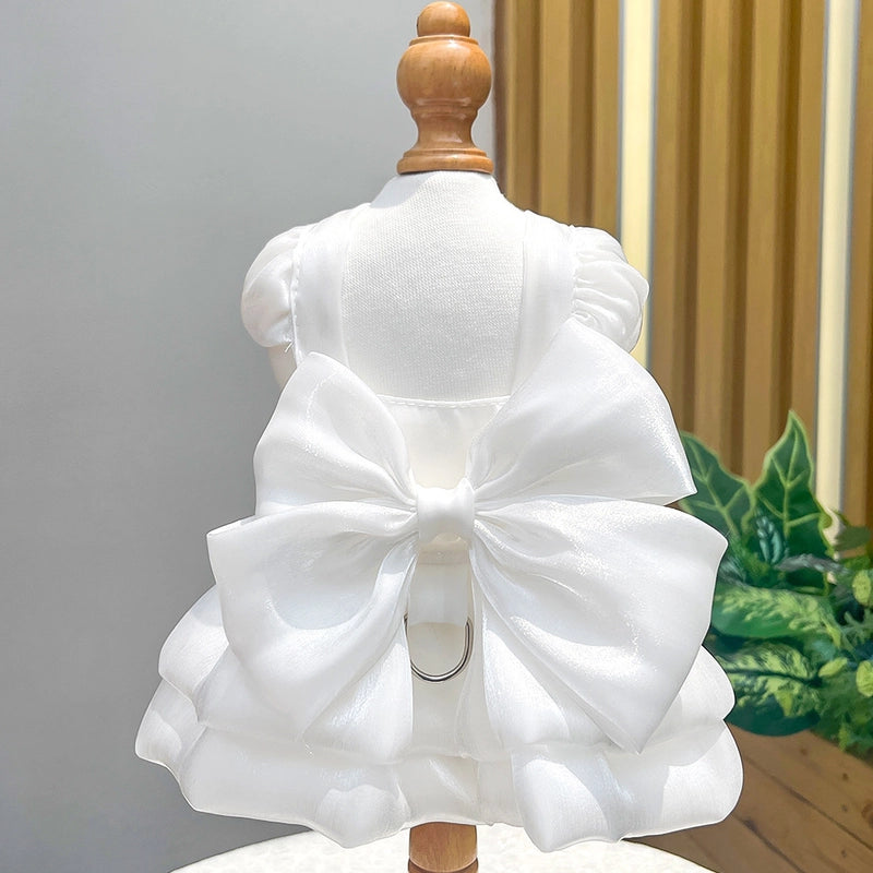 Sweet Polyester Bow Knot Pet Clothing