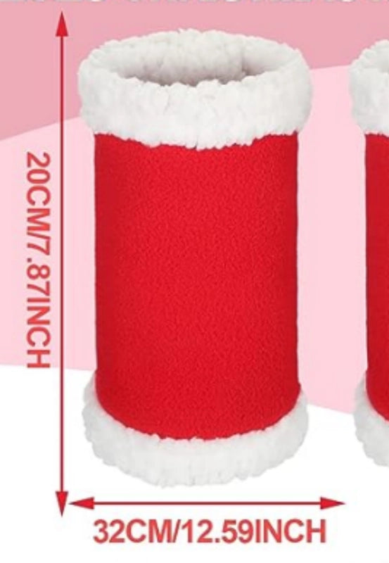 Velvet Christmas Solid Color Pet Clothing Pet Accessories