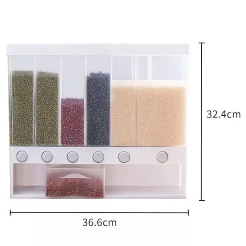 6IN1 WALL MOUNTED CEREAL DISPENSER