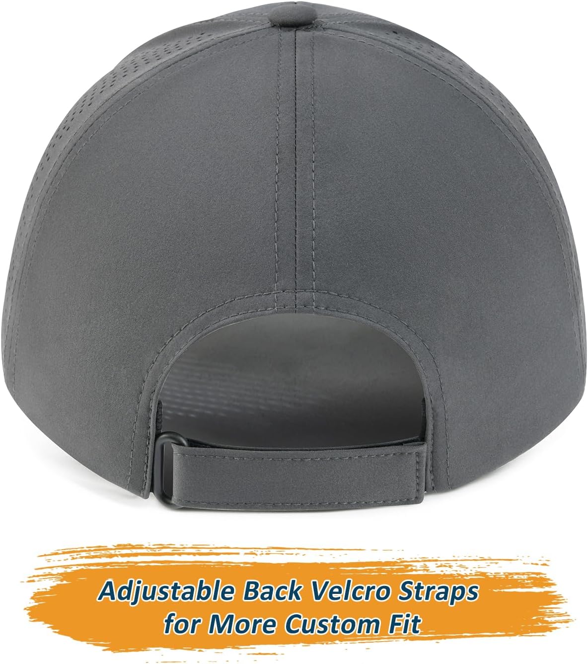 BOTVELA Men Structured Baseball Cap Side Laser Cut Vented Performance Hat for Outdoor Activities