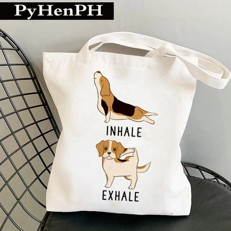 Women's Medium Canvas Color Block Streetwear Square Open Shoulder Bag