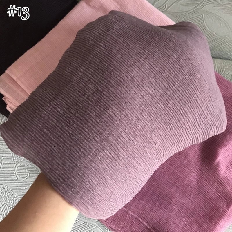 Women's Casual Minimalist Solid Color Cotton And Linen Scarf