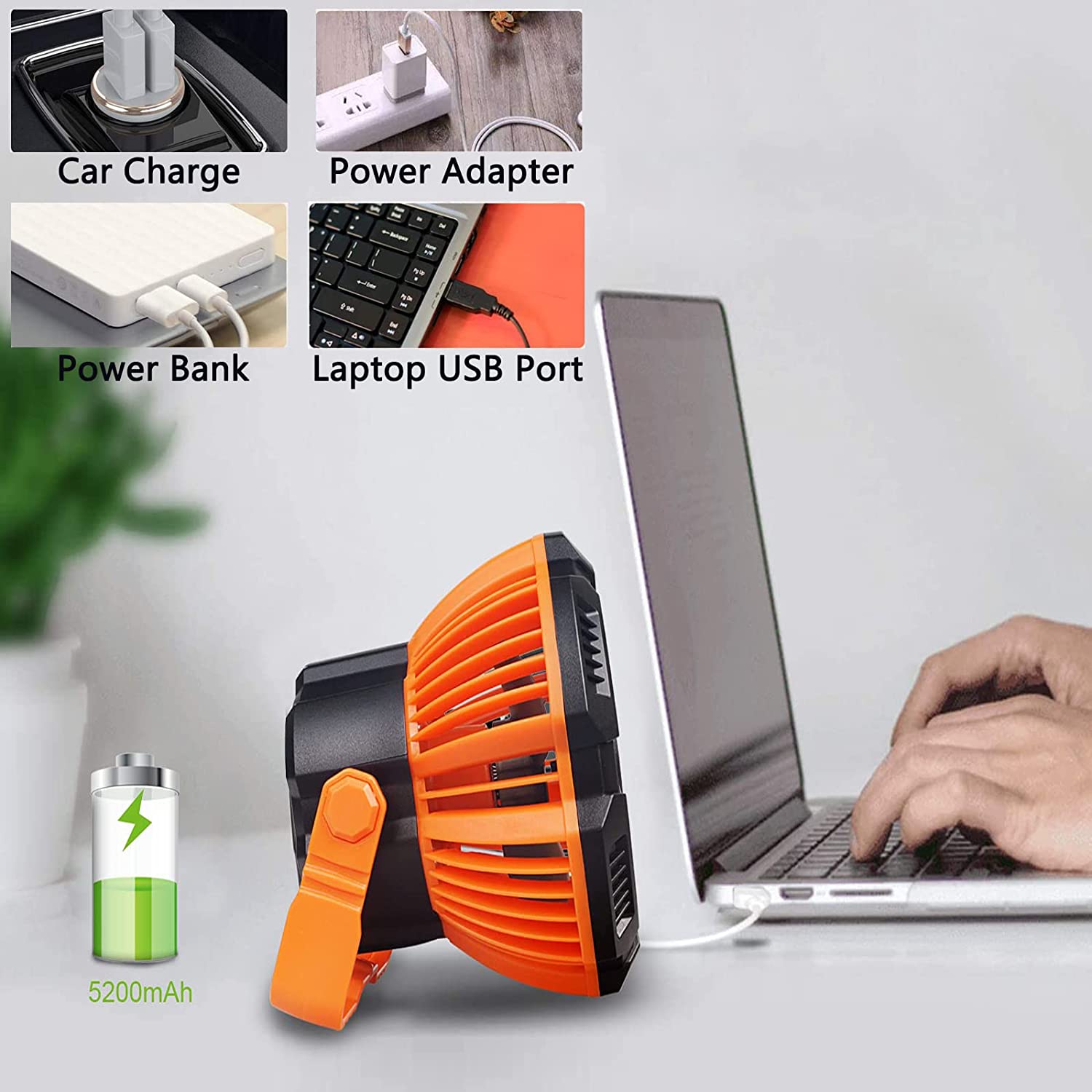 💥Promotion 49% OFF🔥Portable Camping Fan with LED Lantern🔥BUY 2 Free Shipping