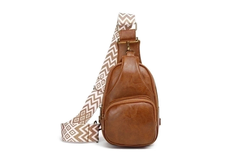 Women's Vintage Style Solid Color Pu Leather Waist Bags