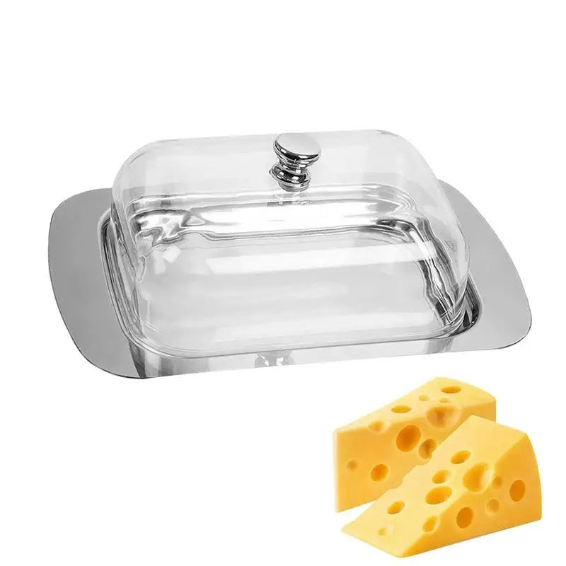 STEEL BUTTER DISH