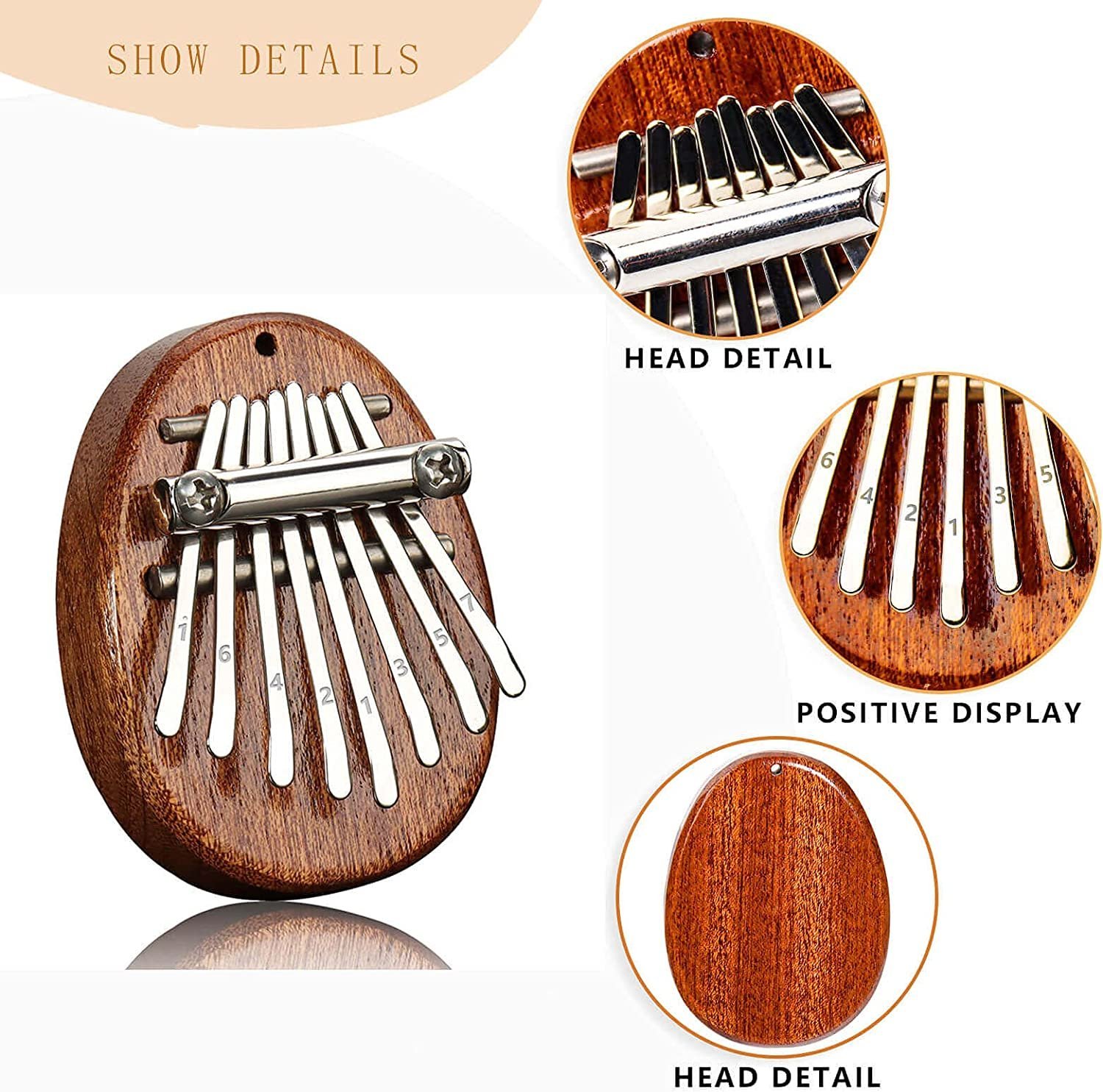 🎁Promotion -49% OFF 🎁 - Kalimba 8 Key exquisite Finger Thumb Piano💕