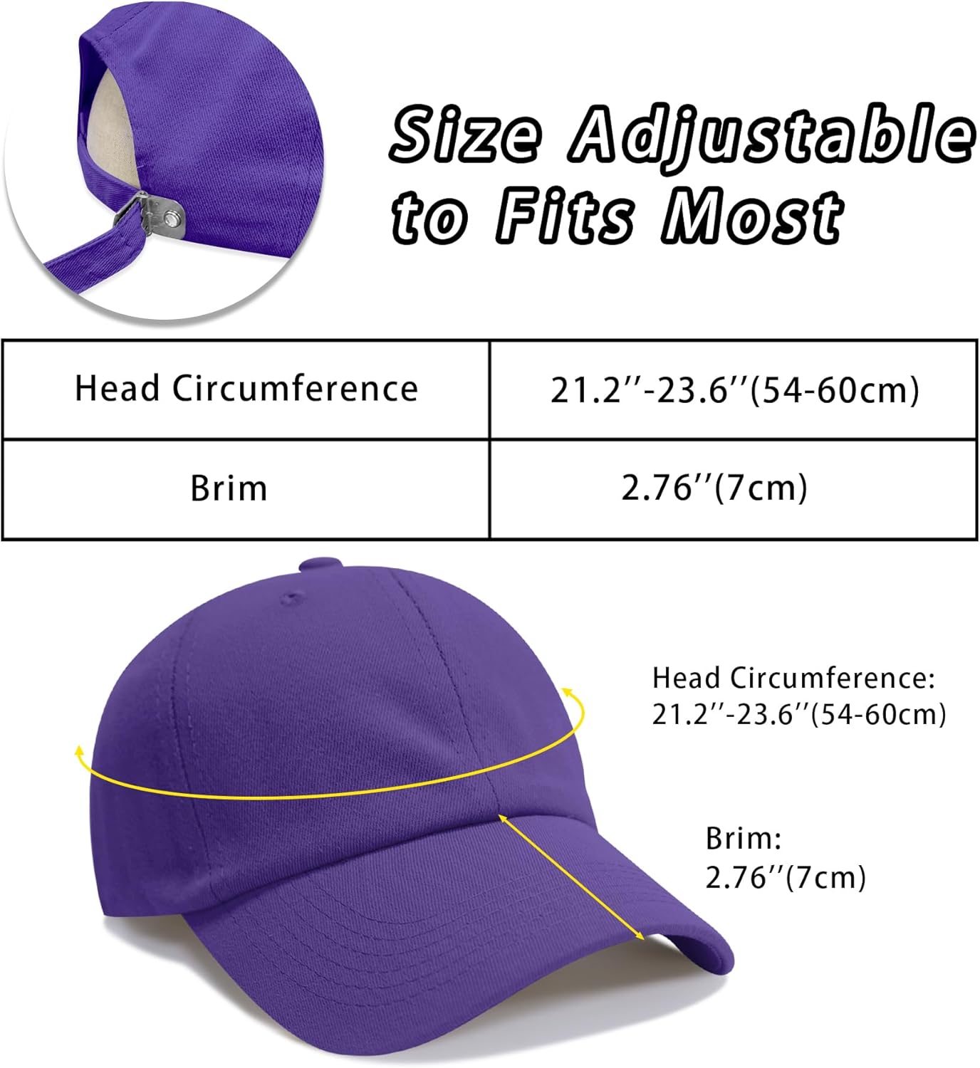 NPQQUAN Original Classic Low Profile Baseball Cap Golf Dad Hat Adjustable Cotton Hats Men Women Unconstructed Plain Cap