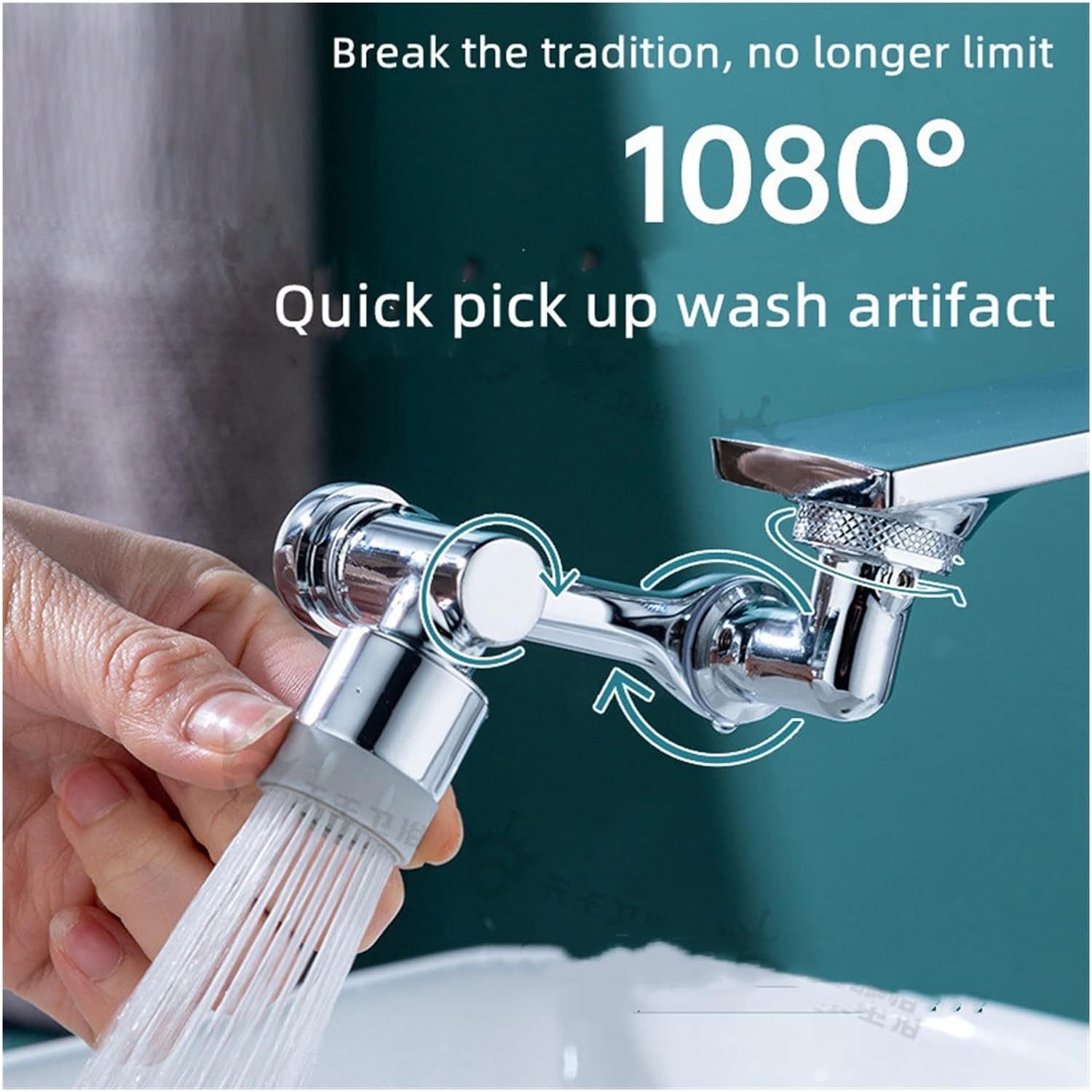 Faucet Splash Head . Rotating Faucet Extender