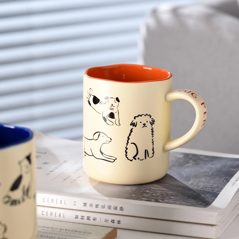Casual Vacation Cartoon Ceramics Mug 1 Piece