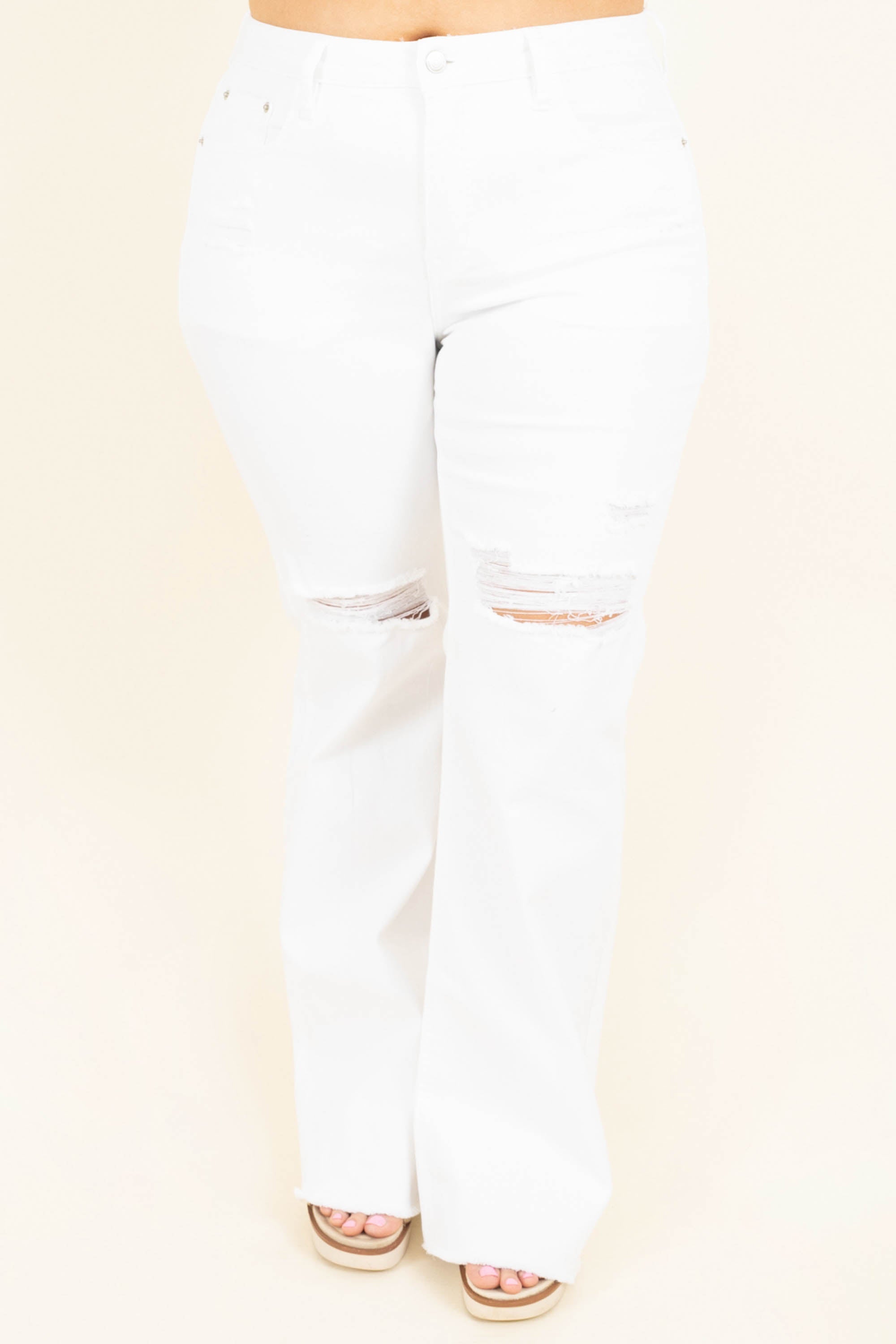 Snazzy Summer Jeans. White