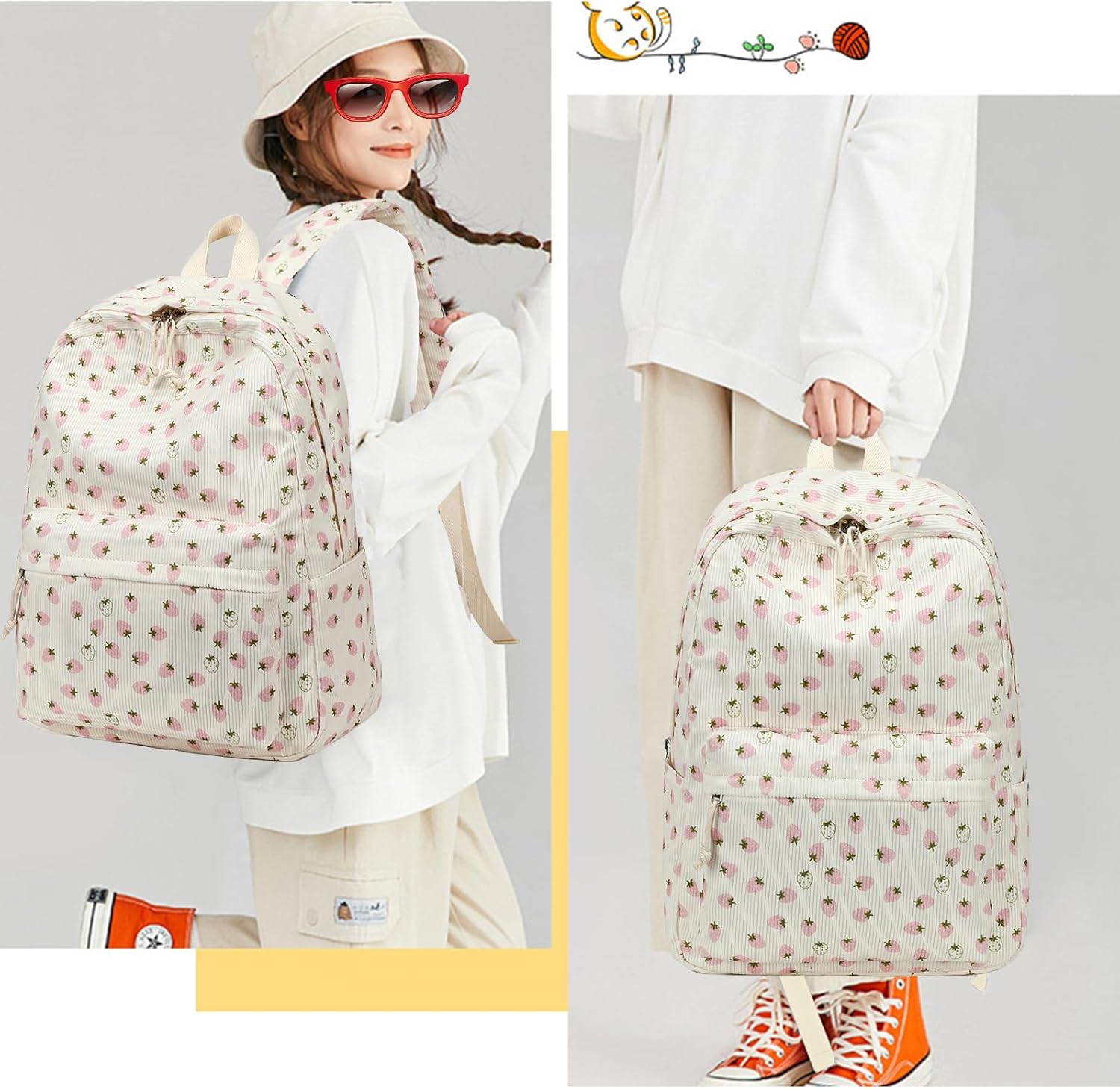 Bluboon School Backpack Teens Girls Boys Kids School Book Bags with Lunch Box Pencil Bag