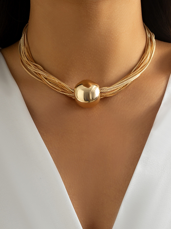 Stylish Statement Geometric Necklace