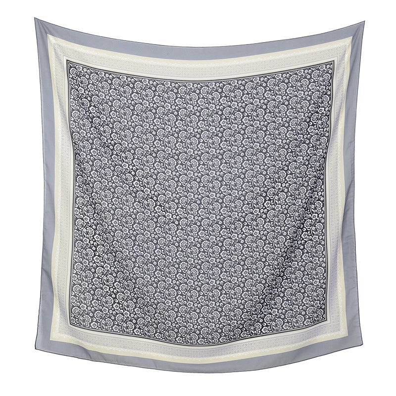 Women's Sweet Flower Polyester Kerchief