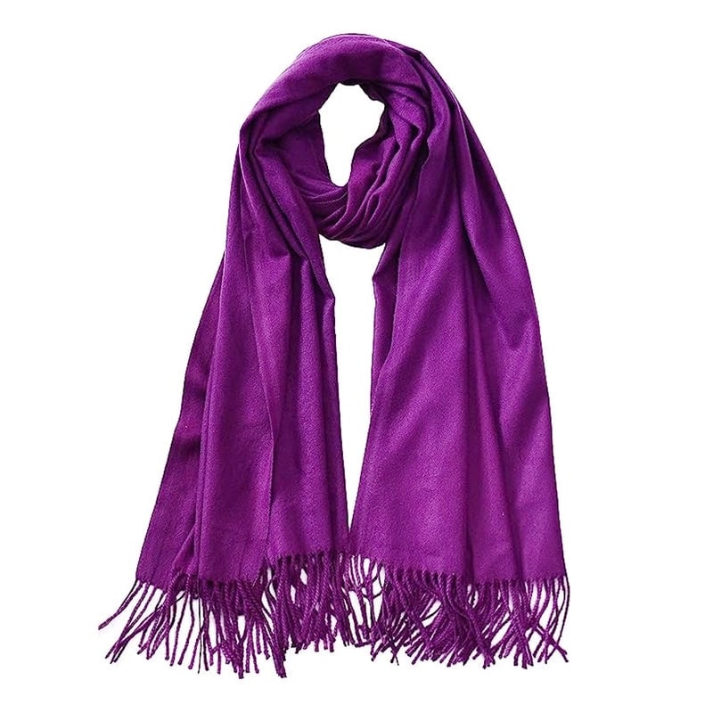 Autumn And Winter New Solid Color Scarf Sweet Wind Imitation Cashmere Scarf Women's Warm Scarf Fashion Shawl