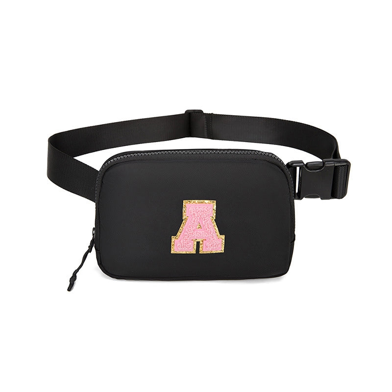 Women's Streetwear Letter Nylon Waist Bags