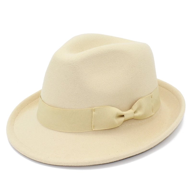 Hot Selling  Jazz Hat Autumn And Winter Fashion Small Bowler Hat Retro Wool Felt Gentleman Hat