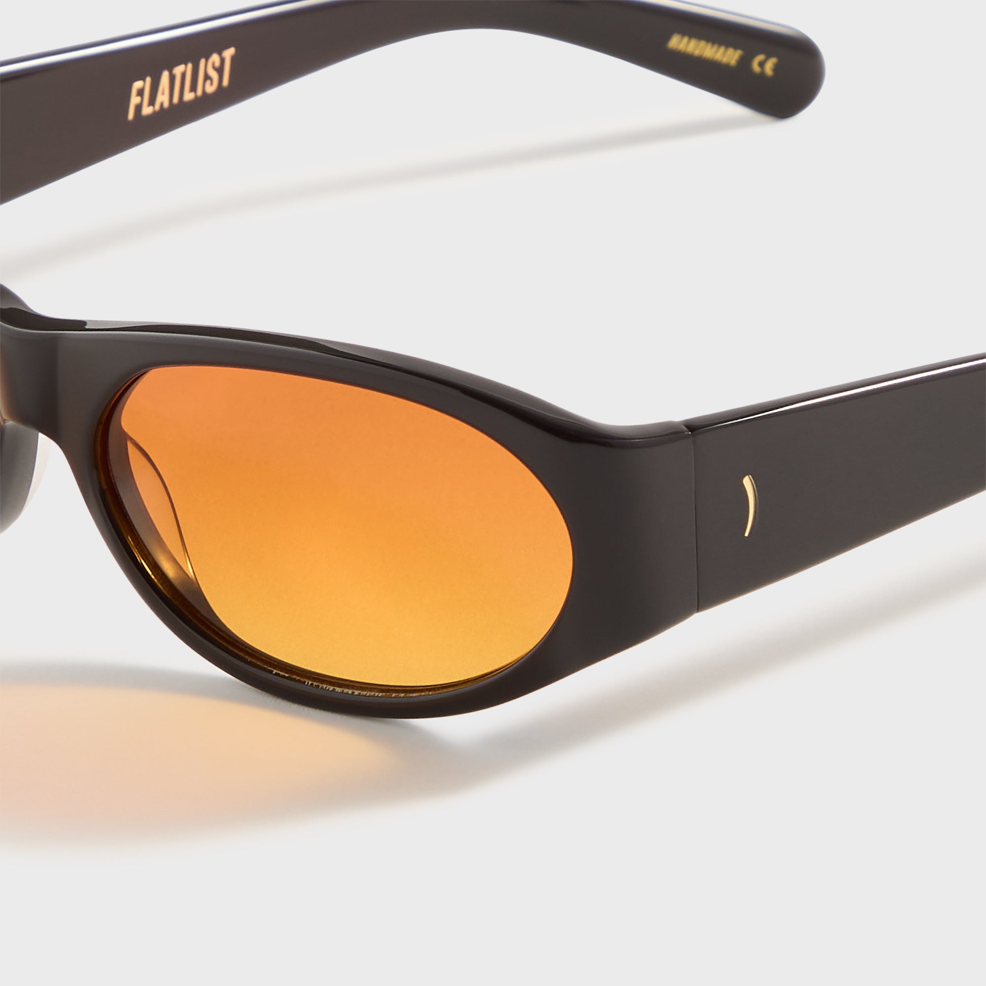 Flatlist Eddie Kyu - Solid Brown / Sunset Orange Lens