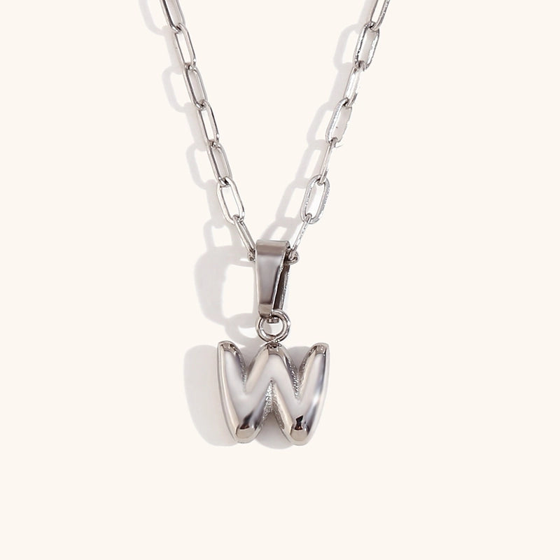 Minimalist Commute Letter Stainless Steel Titanium Steel Plating Gold Plated Pendant Necklace