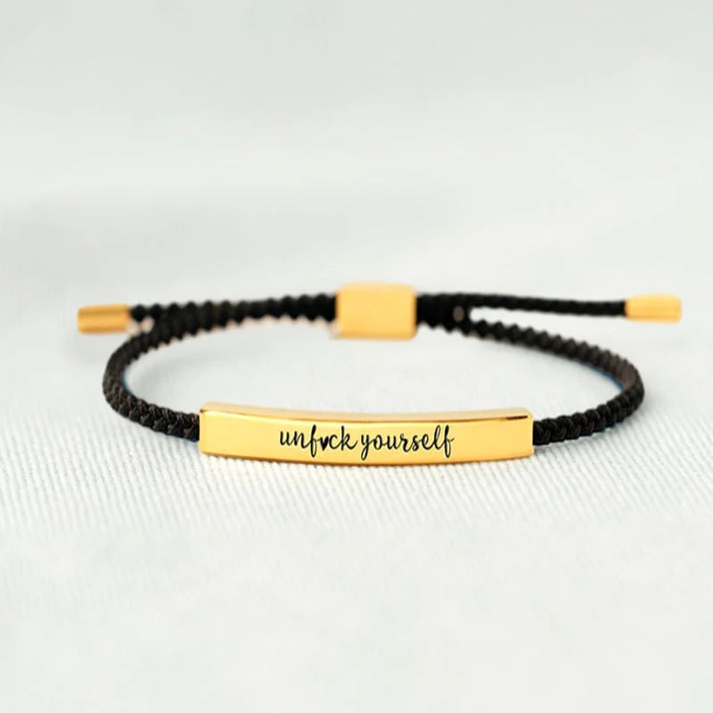 ✨BUY 2 PAY FOR 1【add 2 to cart】✨UNF♥CK YOURSELF TUBE BRACELET💫