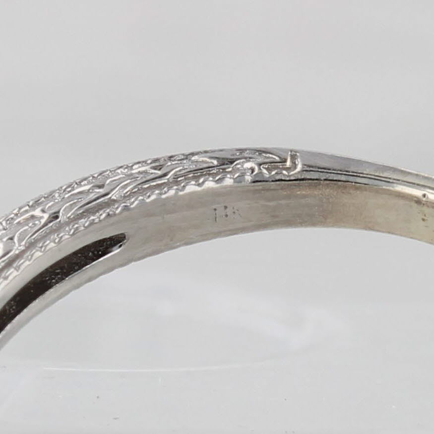 1.04ctw Round Diamond Halo Ring 14k White Gold Size 5.75