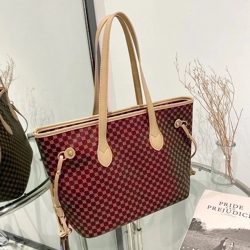 Women's Large All Seasons Pu Leather Fashion Tote Bag