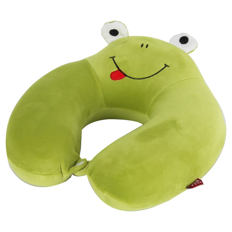Cartoon Memory Cotton U-shaped Pillow Leisure House Travel Office Neck Pillow Slow Rebound Aircraft Travel Neck Pillow