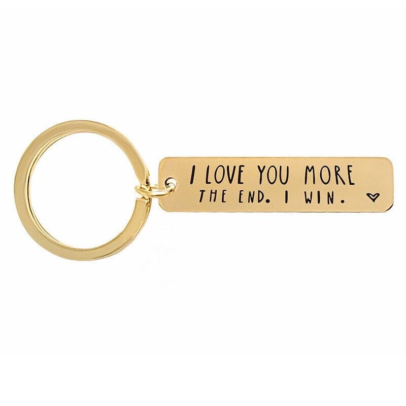49% OFF⇝💓 I Love You More The End I WinFunny Birthday Keychain