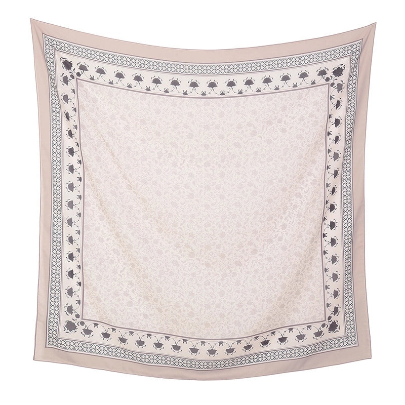 Women's Sweet Flower Polyester Kerchief