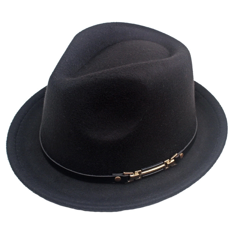 Women's Elegant Basic Minimalist Solid Color Wide Eaves Fedora Hat