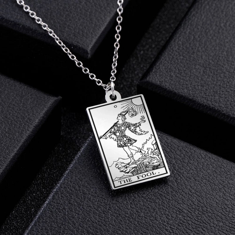 Retro Geometric Stainless Steel Pendant Necklace Plating Stainless Steel Necklaces 1 Piece