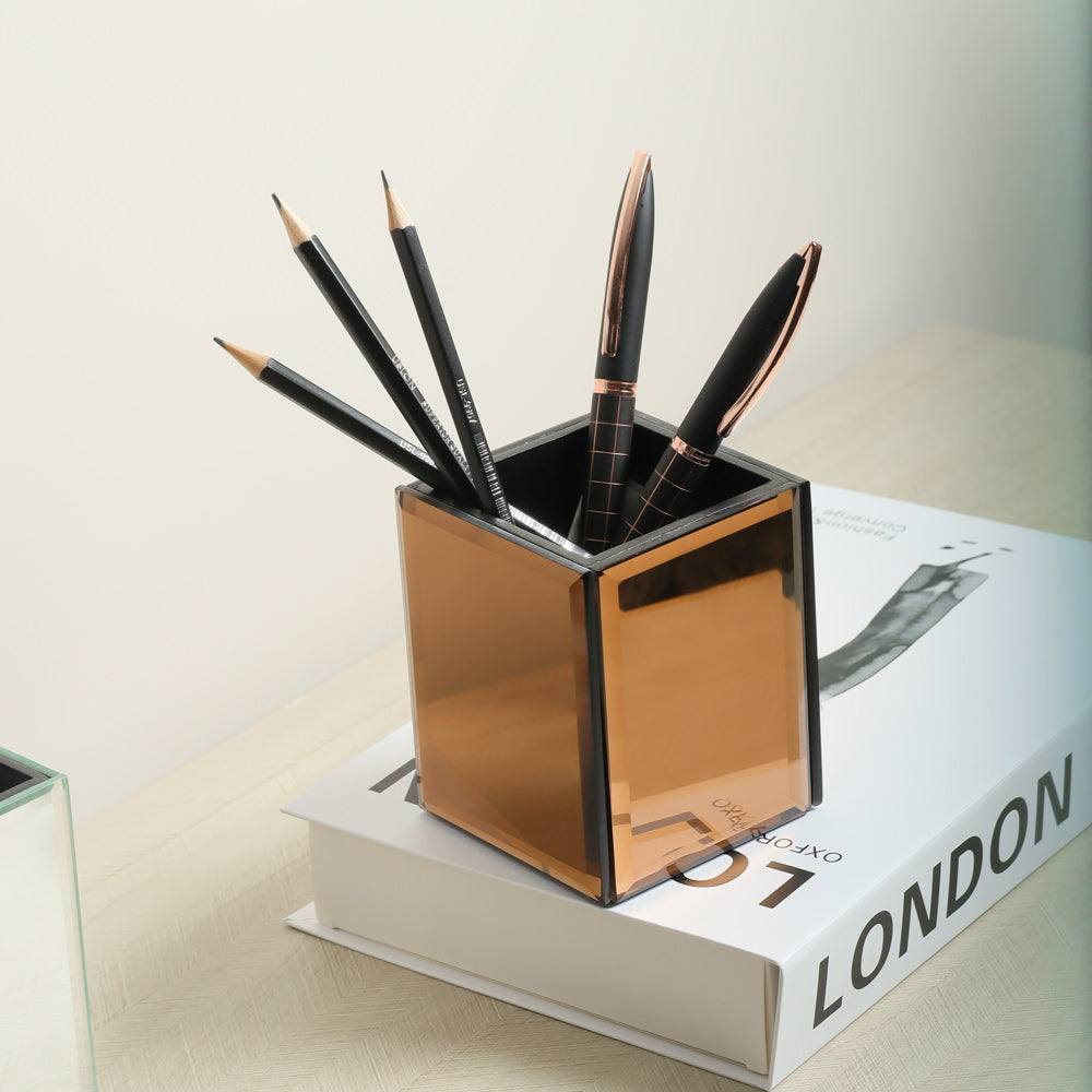 Mirror Brush Organiser - Bronze