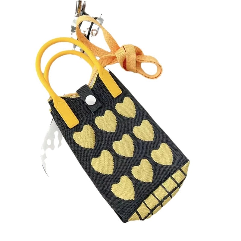 Cat-mounted Mobile Phone Bag Women's Crossbody Mini Bag Small Cute Lightweight Four Seasons Handbag Knitted Bag