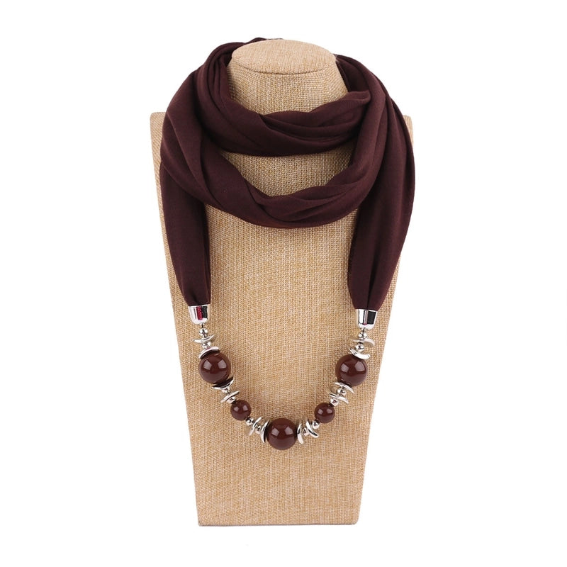 Women's Minimalist Solid Color Polyester Scarf