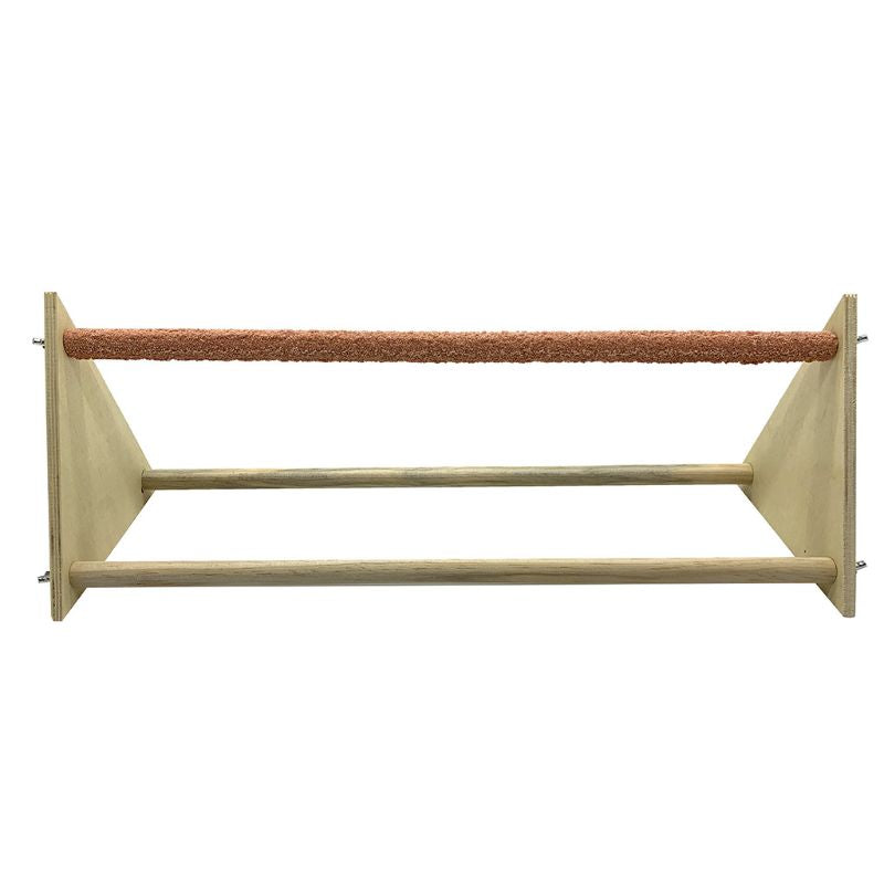 Triangle Hen Wood Stand For Birds