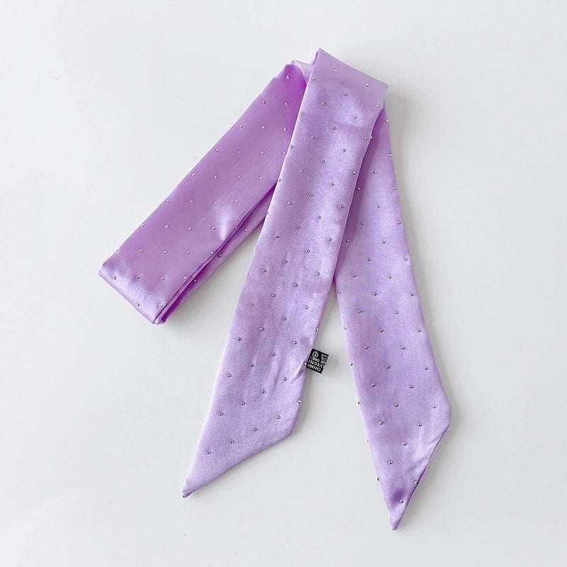 Women's Basic Solid Color Satin Silk Scarf