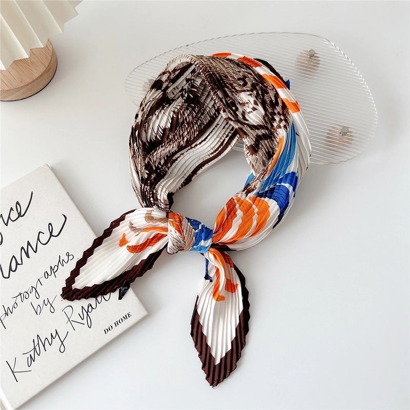 Women's Elegant Printing Polyester Printing Silk Scarf